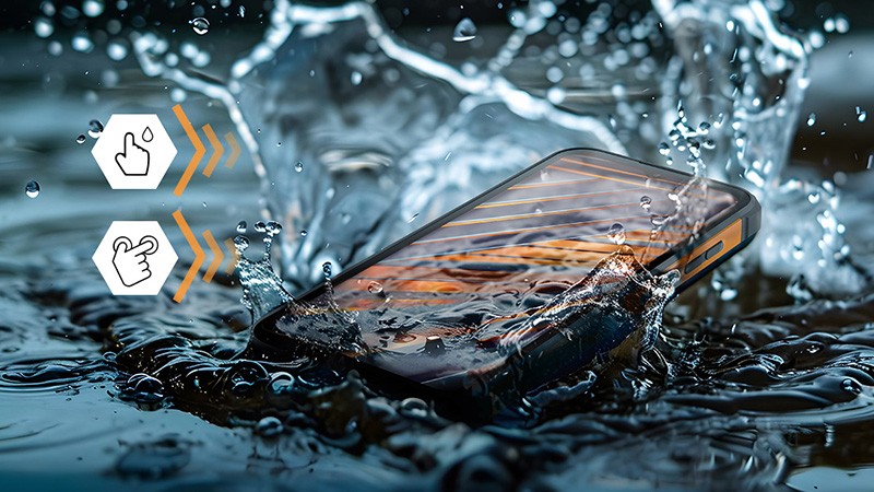 Tryb pracy w rękawiczkach na mokrym ekranie